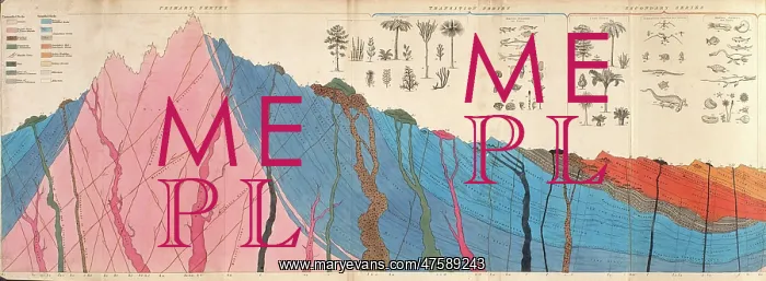 : Diagrammatic section of the Earth's crust : Diagrammatic section of the Earth's crust