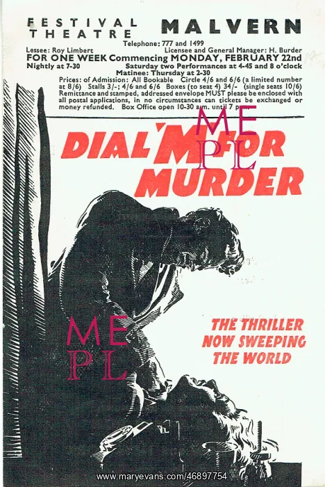  : Dial M For Murder by Frederick Knott