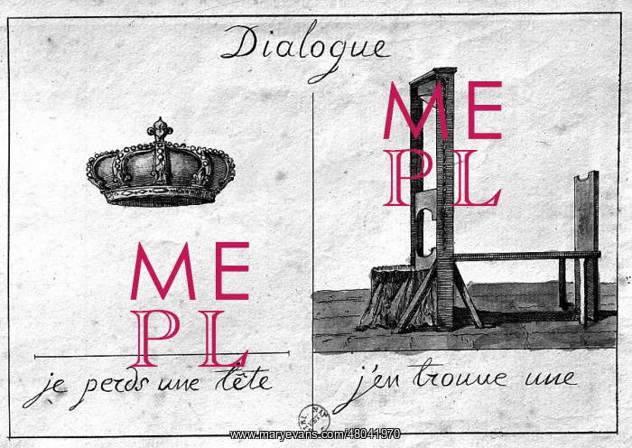 : Dialogue. Satiric Engraving About the : Dialogue. Satiric Engraving About the
