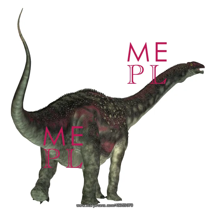 : Diamantinasaurus dinosaur, rear view : Diamantinasaurus dinosaur, rear view