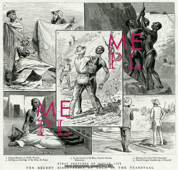 : Diamond mines workers 1887 : Diamond mines workers 1887