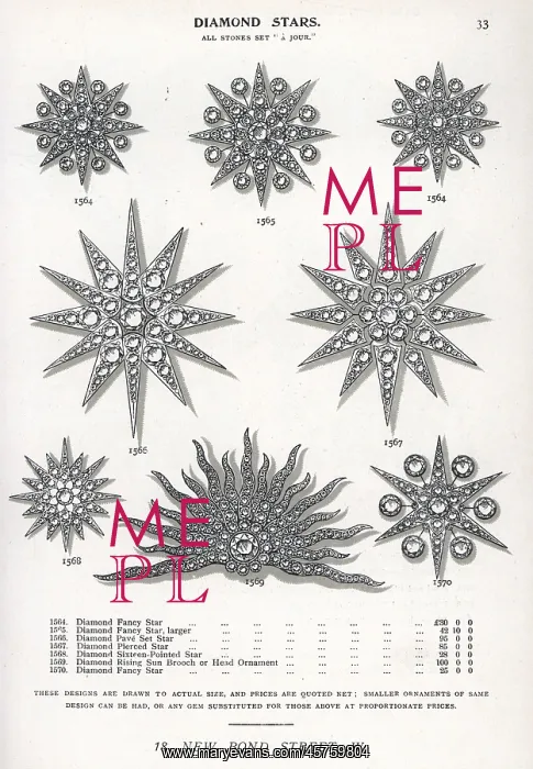 : Diamond stars and brooches : Diamond stars and brooches