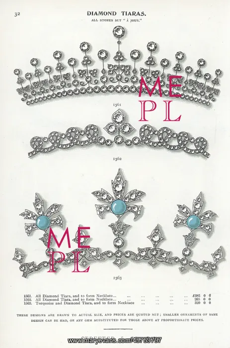 : Diamond tiara and necklace : Diamond tiara and necklace