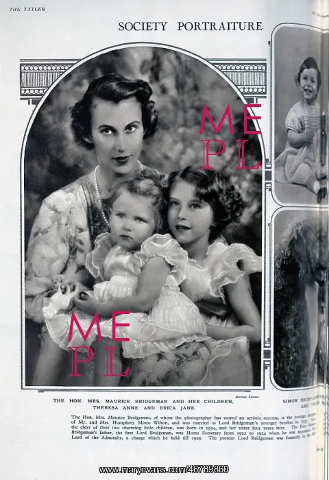 : Diana Bridgeman with daughters : Diana Bridgeman with daughters