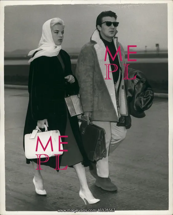 : Diana Dors and Dickie Dawson return from USA : Diana Dors and Dickie Dawson return from USA