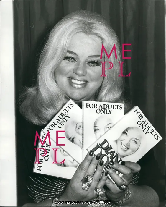 : Diana Dors launches her book, For Adults Only : Diana Dors launches her book, For Adults Only