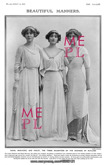 : Diana, Marjorie and Violet Manners : Diana, Marjorie and Violet Manners
