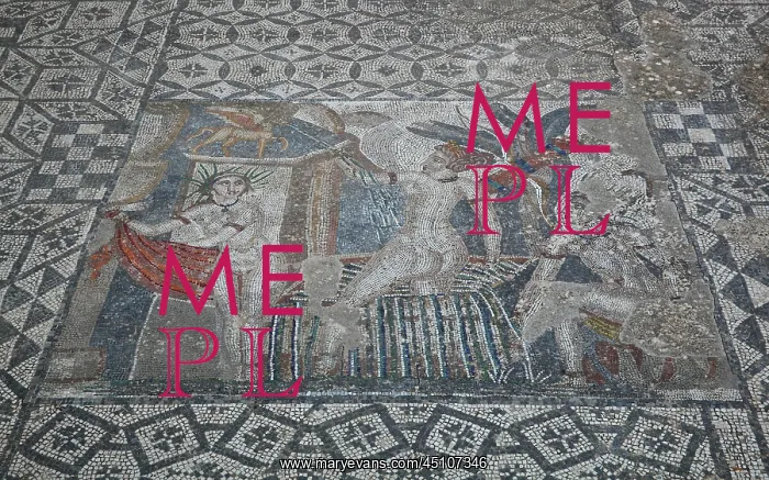 : Diana mosaic, House of the Procession of Venus : Diana mosaic, House of the Procession of Venus