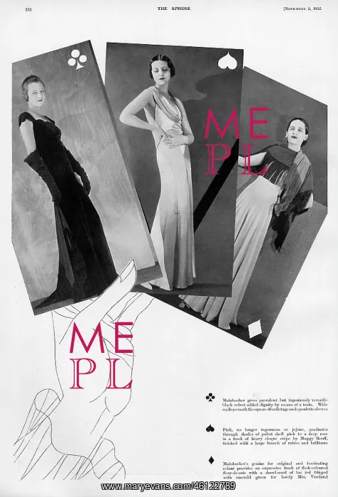 : Diana Vreeland wearing Mainbocher : Diana Vreeland wearing Mainbocher