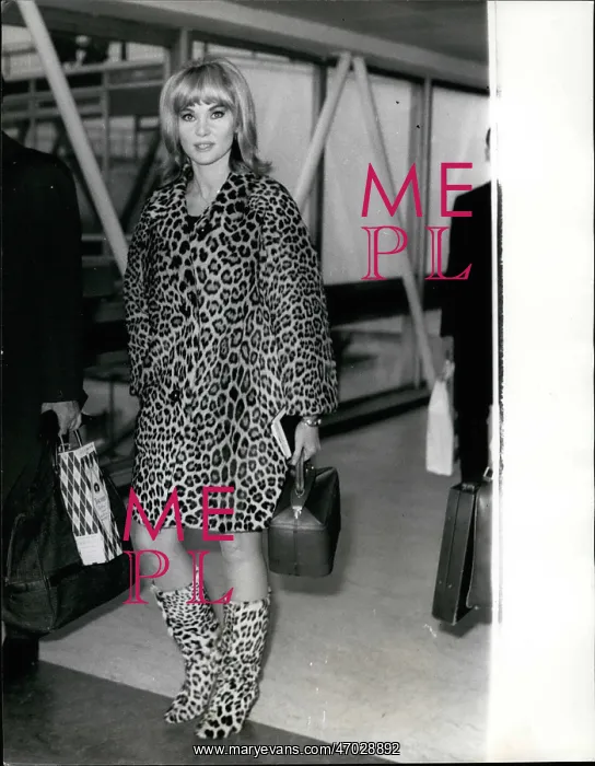  : Diane Cilento en route for filming in USA
