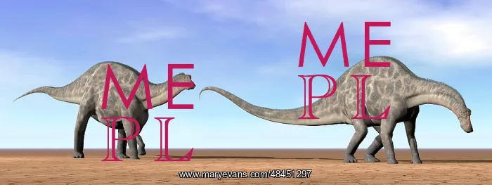: Two Dicraeosaurus dinosaurs walking in the desert : Two Dicraeosaurus dinosaurs walking in the desert