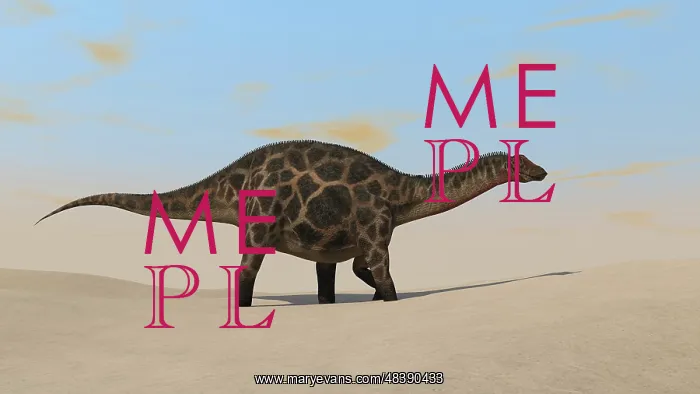 : Dicraeosaurus walking across a barren landscape : Dicraeosaurus walking across a barren landscape