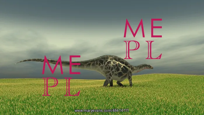  : Dicraeosaurus walking across a grassy field