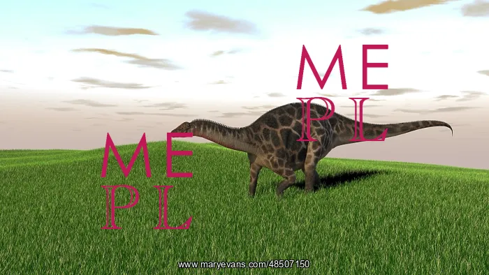 : Dicraeosaurus walking across prehistoric grasslands : Dicraeosaurus walking across prehistoric grasslands