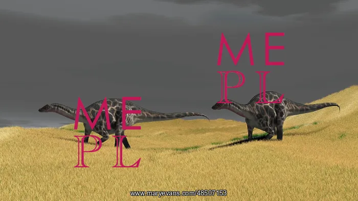 : Dicraeosaurus walking across prehistoric grasslands : Dicraeosaurus walking across prehistoric grasslands