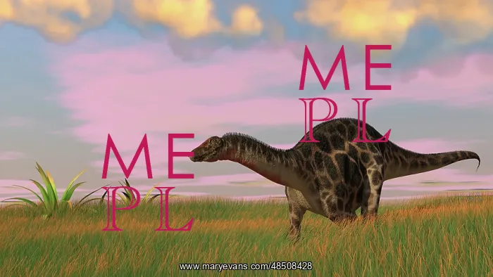 : Dicraeosaurus walking across prehistoric grasslands : Dicraeosaurus walking across prehistoric grasslands