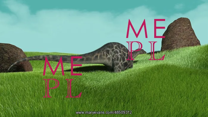 : Dicraeosaurus walking across prehistoric grasslands : Dicraeosaurus walking across prehistoric grasslands