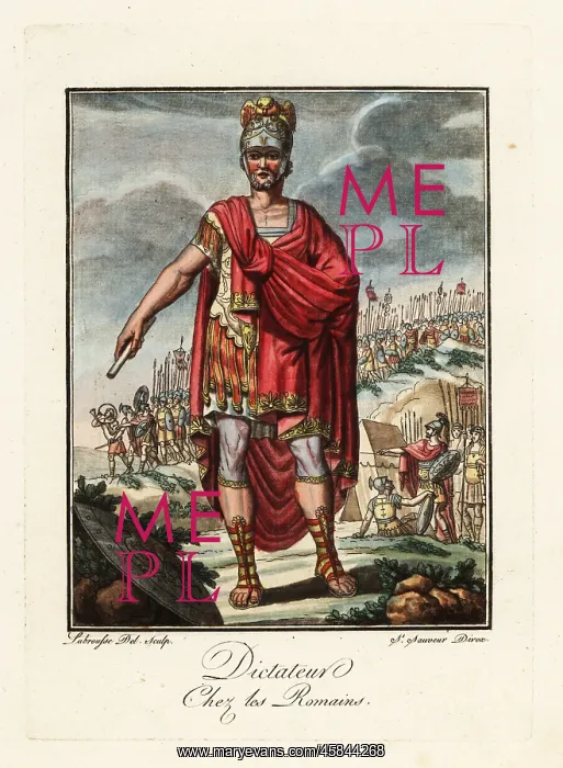 : Dictator in military uniform, ancient Rome : Dictator in military uniform, ancient Rome