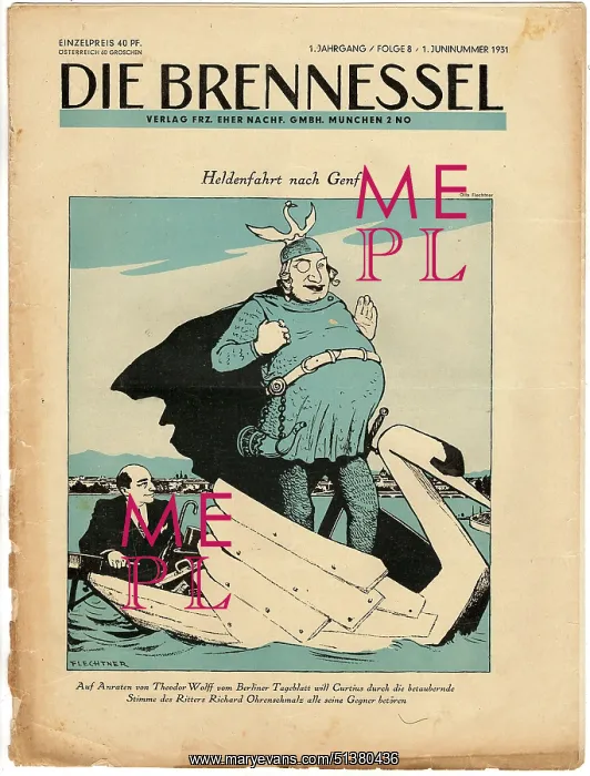 : Die Brennessel - No 8, Year 1 : Die Brennessel - No 8, Year 1
