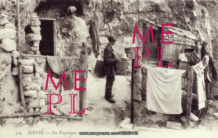 : Dieppe, France - A Troglodyte : Dieppe, France - A Troglodyte