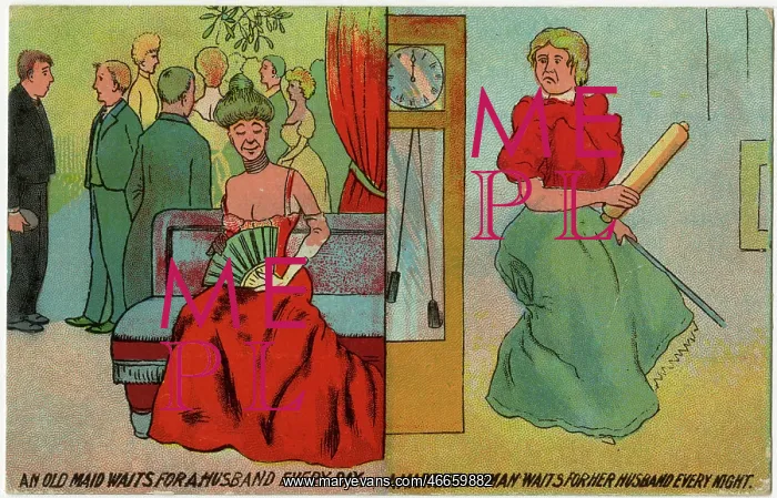: The difference between an old maid and a married woman : The difference between an old maid and a married woman
