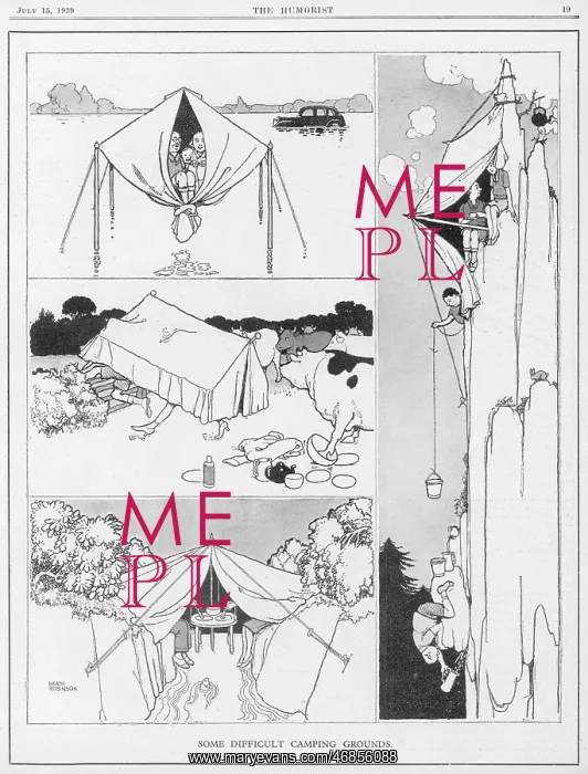 : Some Difficult Camping Grounds by Heath Robinson : Some Difficult Camping Grounds by Heath Robinson