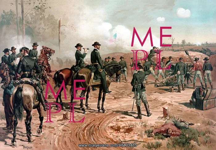 : Digitally restored Civil War artwork featuring : Digitally restored Civil War artwork featuring