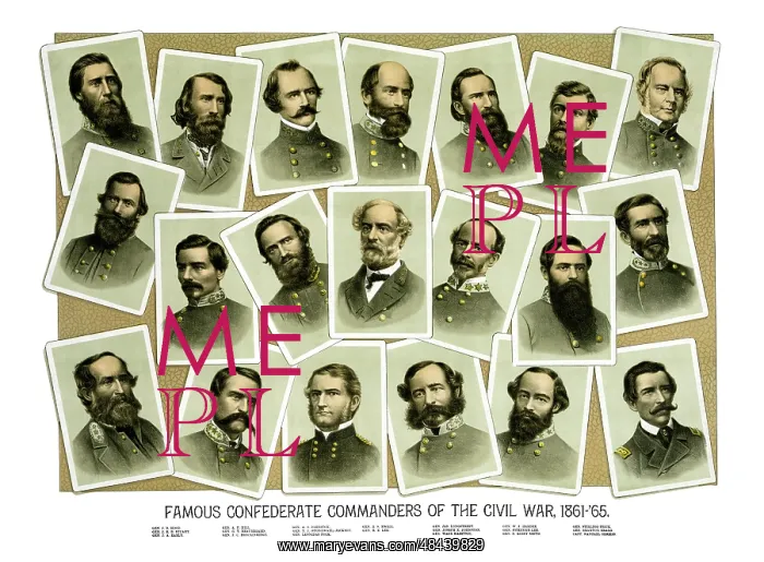 : Digitally restored Civil War print featuring : Digitally restored Civil War print featuring
