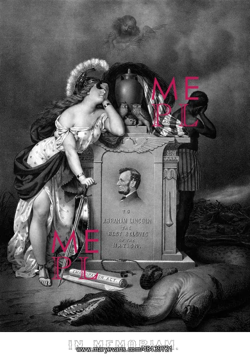 : Digitally restored Civil War print of Lady : Digitally restored Civil War print of Lady