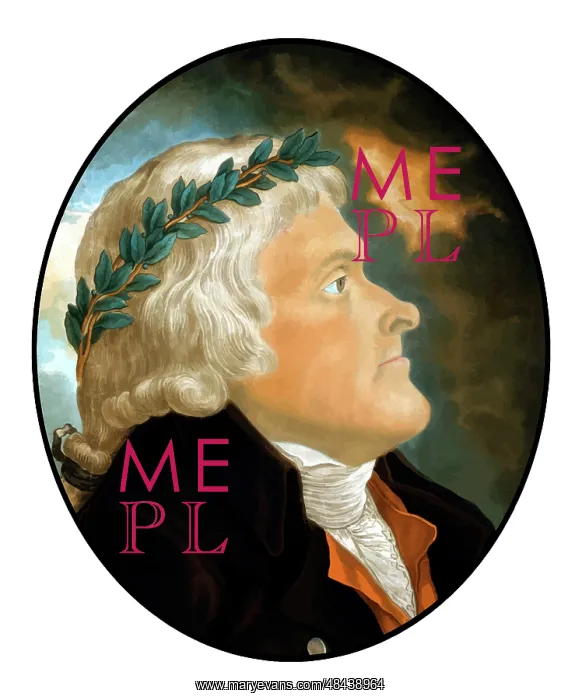 : Digitally restored vector artwork of Thomas Jefferson : Digitally restored vector artwork of Thomas Jefferson