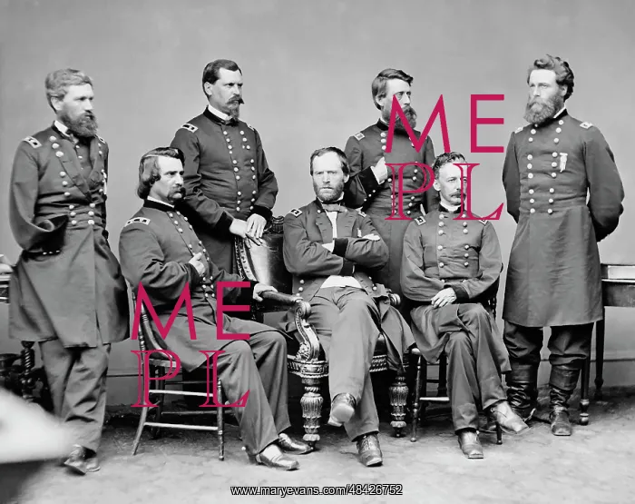 : Digitally restored vector photo of General : Digitally restored vector photo of General
