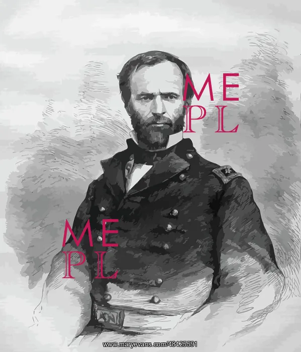 : Digitally restored vector portrait of Civil : Digitally restored vector portrait of Civil