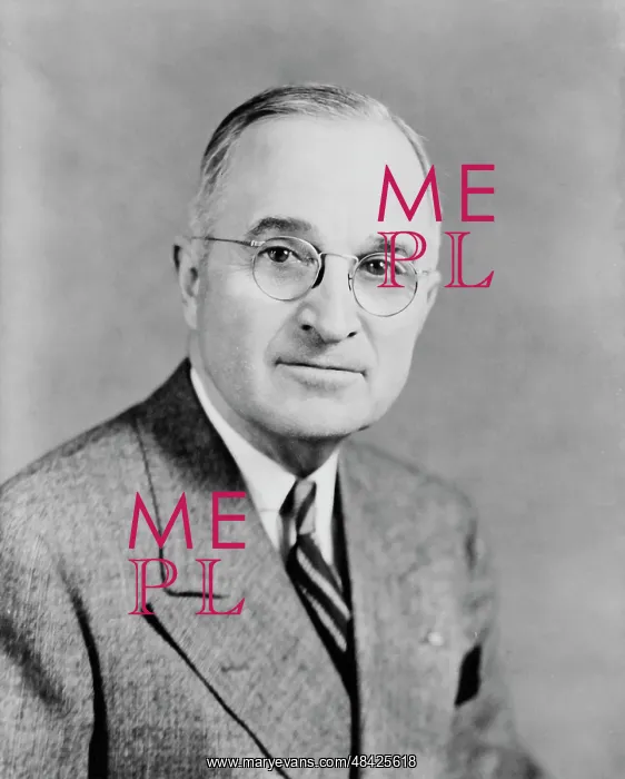  : Digitally restored vector portrait of Harry S. Truman