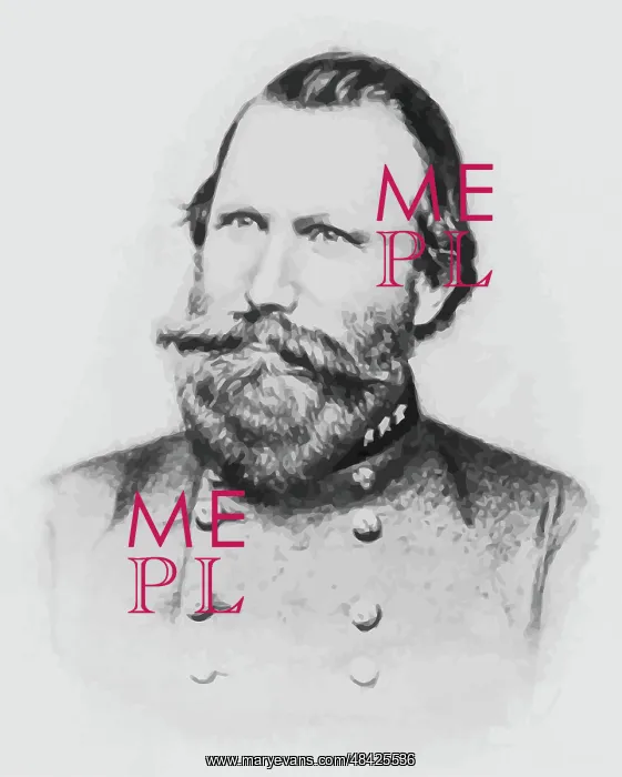 : Digitally restored vector portrait of James : Digitally restored vector portrait of James