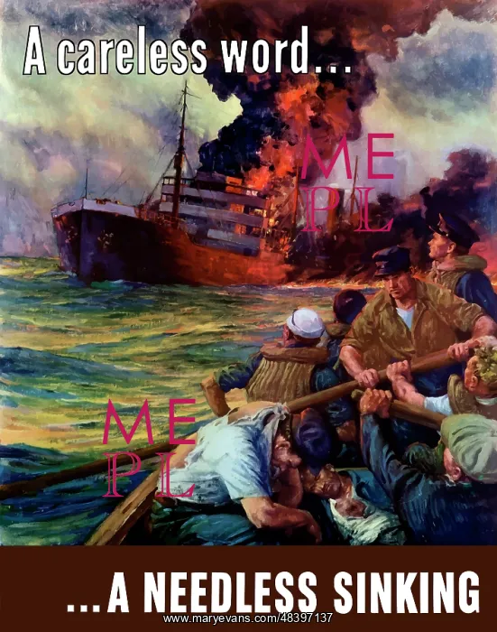 : Digitally restored war propaganda poster : Digitally restored war propaganda poster
