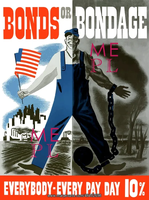 : Digitally restored war propaganda poster : Digitally restored war propaganda poster