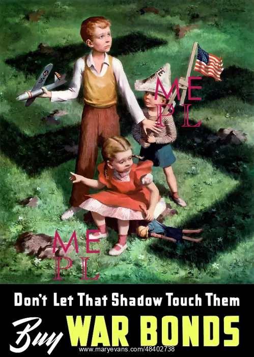 : Digitally restored war propaganda poster : Digitally restored war propaganda poster