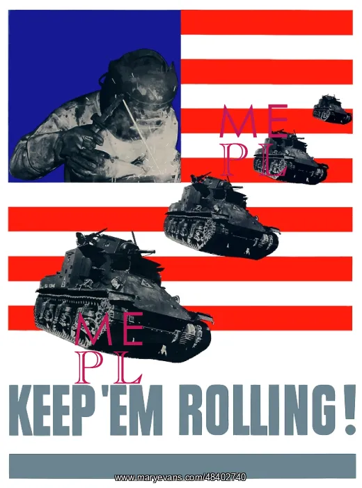 : Digitally restored war propaganda poster : Digitally restored war propaganda poster
