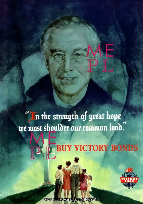 : Digitally restored war propaganda poster : Digitally restored war propaganda poster
