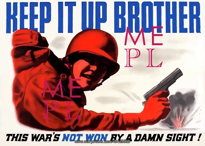 : Digitally restored war propaganda poster : Digitally restored war propaganda poster