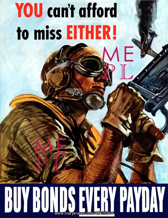 : Digitally restored war propaganda poster : Digitally restored war propaganda poster