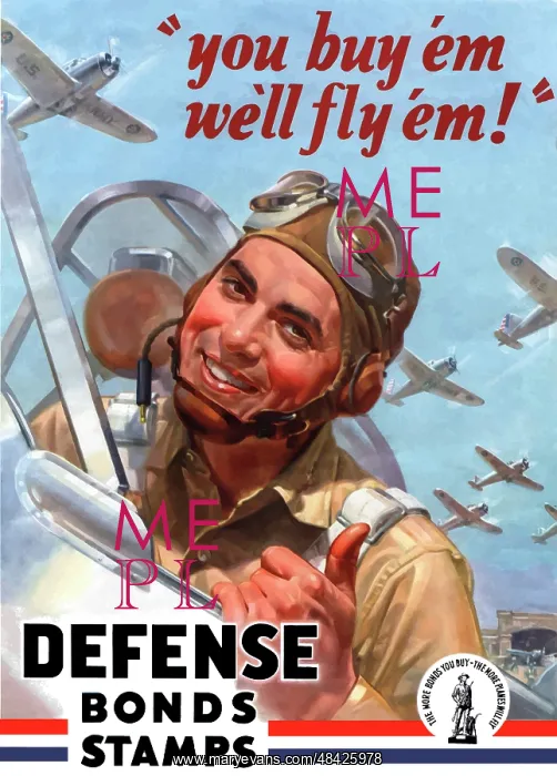 : Digitally restored war propaganda poster : Digitally restored war propaganda poster