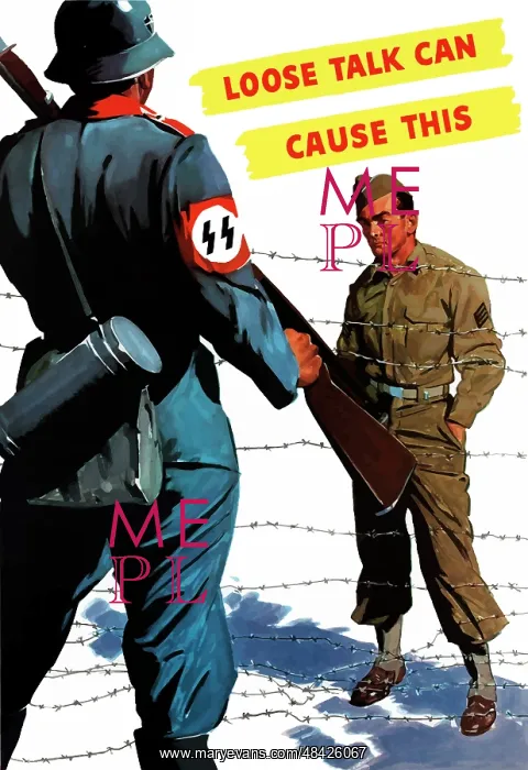 : Digitally restored war propaganda poster : Digitally restored war propaganda poster
