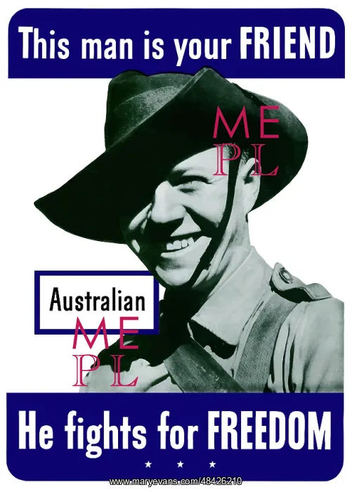  : Digitally restored war propaganda poster