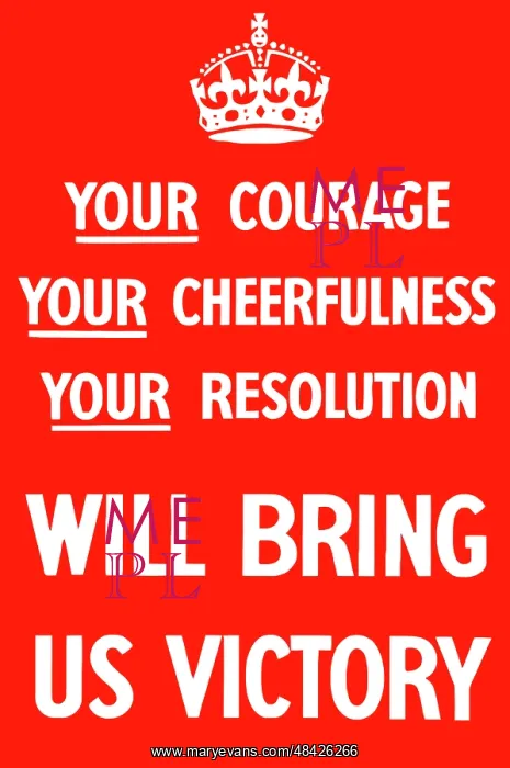 : Digitally restored war propaganda poster : Digitally restored war propaganda poster