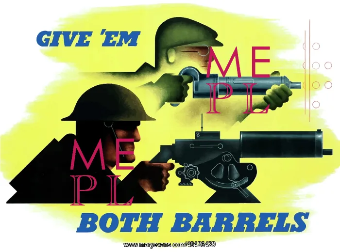 : Digitally restored war propaganda poster : Digitally restored war propaganda poster