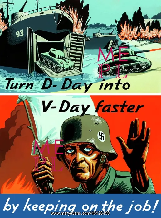 : Digitally restored war propaganda poster : Digitally restored war propaganda poster