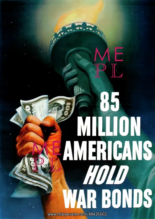 : Digitally restored war propaganda poster : Digitally restored war propaganda poster