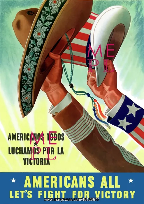 : Digitally restored war propaganda poster : Digitally restored war propaganda poster