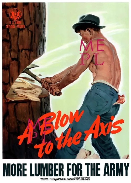 : Digitally restored war propaganda poster : Digitally restored war propaganda poster